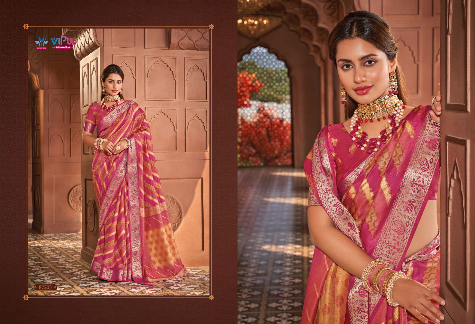 Angora By Vipul Silk Daily Wear Saree Suppliers In India